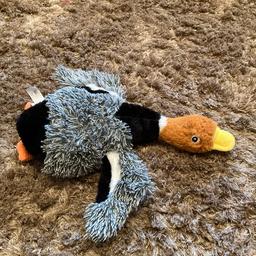 Has crinkly wings & squeaks like a duck 

** I am selling several quality dog toys so please check out my other items