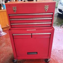Mechanics tool chest on castors
870H x 540W x 220D
can be collected from Huddersfield or Bradford 