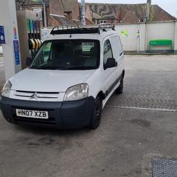 For sale

1.6 Citroën berlingo
360k on clock
8 months mot
2 keys 
Lots of history (over £10k worth)
Body work is good considering the age and millage.
Roof rack is included.
Sony radio
All doors and locks work OK.

Back box has snapped off. I can sell how it is or I can fix before sale. Depending on price and agreement.

Test drive more than welcome along as you show proof of insurance that covers the van and full amount is in hand.

Any questions please pm me.