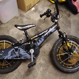 immaculate condition as child never liked riding his bike so just sat in garage. comes with stabilizers. Been in garage for a year so could maybe do with oile, service but immaculate otherwise. Collection only BL7