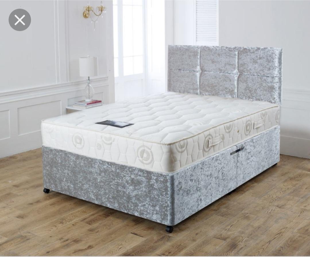 💗 ️QUALITY CRUSH VELVET BEDS 💖💗 in SE3 London für 99,00 £ zum Verkauf