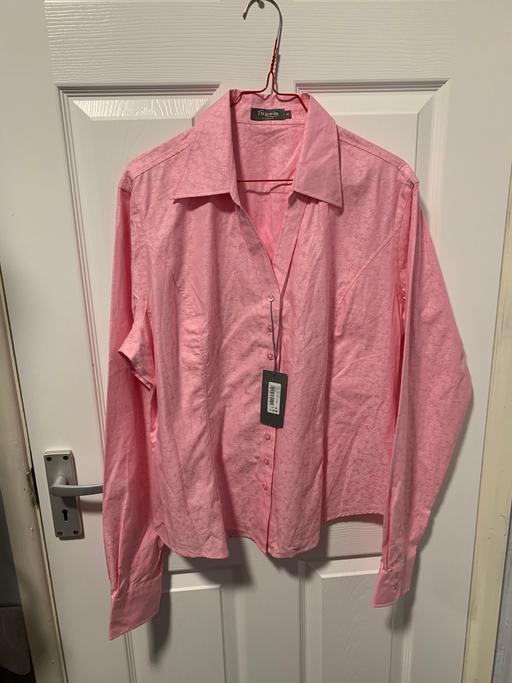 Buy & Sell West Midlands Birmingham - Photos for TM Lewin pink jaquard shirt size 18 bnwt