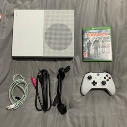 Unboxed Xbox One S 500GB Console Bundle.

Perfect working order. Very good condition.

This bundle includes:

- Unboxed Xbox One S 500GB Console
- Official White Xbox One Wireless Controller
- 1 Xbox One Game
- All Leads

Check my reviews for peace of mind.

Can deliver locally for fuel.

Can post for postage costs.

 Collection available from WS2.