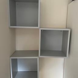 x3 box shelves with fittings and screws etc. Around 12 months old, good condition though.