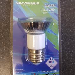 BRAND NEW SEALED NEOGINYUS SINGLE PACK LED E27 SPOTLIGHT BULB
220V / 2.1W - 32SMD
6400K - COOL WHITE
A+ ENERGY RATING
RoHS COMPLIANT

DISCOUNTS ON MULTIPLE PURCHASES AS I HAVE MORE THAN 100 IN STOCK.

COLLECT FROM ACCRINGTON LANCASHIRE ONLY OR DELIVERY AT BUYERS EXPENSE.
