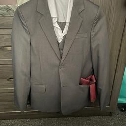 Worn once - shirt, tie, trousers, waistcoat and jacket.