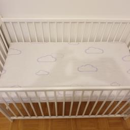 120×60 fast neue Gitterbett zum verkaufen, selten von unsere Tochter benutzt, da sie ist von Anfang an mit uns ins Bett geschlafen. Preis Vhb