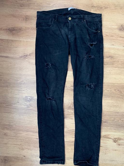 Buy & Sell South East London Crofton Park - South East London - Photos for Black Men’s Ripped Jeans Size 34