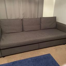Sofa bed with storage section as shown in photos no marks or stains 

Pet and smoke free house

Collection Hillingdon or able to deliver locally