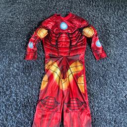 Marvel iron man costume hardly worn no mask marvel brand 4/5 years 