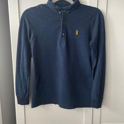 Next boys long sleeve polo top
stag logo
blue colour
age 11 years
From a smoke free home