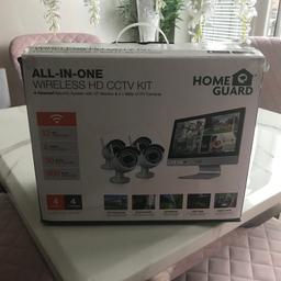 Home guard wireless cctv and monitor brand new still in box never been used cost £230 in curry’s works from any iPhone or android