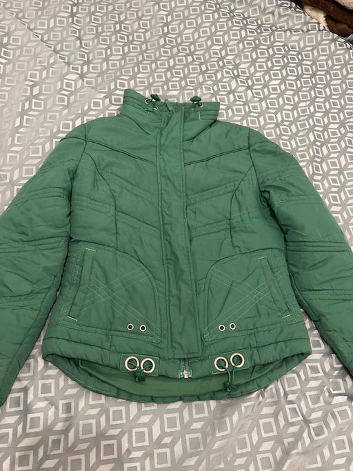 Buy & Sell East London Redbridge - Photos for GREEN BOMBER JACKET NEXT WITH FOLD AWAY HOOD