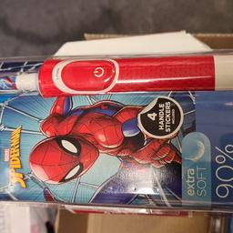 Oral-b toothbrush. spiderman