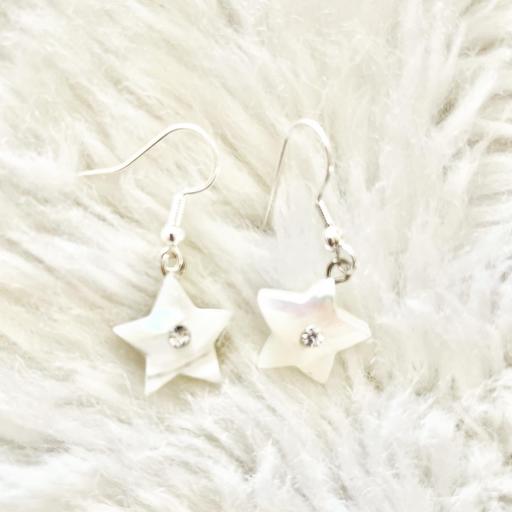 Buy & Sell Dorset Bournemouth, Christchurch and Poole - Photos for Star Polished Shell With Diamanté Earrings