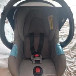 really good condition, kinderkraft car seat, includes newborn insert. collection br6