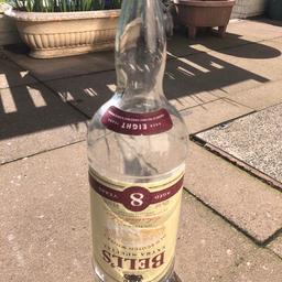 4.5 litre empty bells whiskey bottle in good condition.