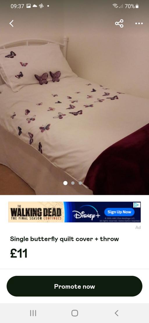 Buy & Sell Staffordshire Stoke-on-Trent - Photos for Butterfly Duvet Cover & Accessories