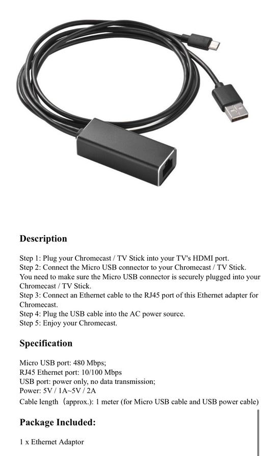 Buy & Sell North London Northumberland Park - North London - Photos for Ethernet LAN USB adaptor micro USB to RJ45