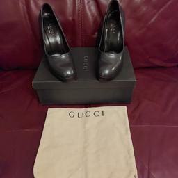 Genuine Gucci shoes, still in the original box, with dust bag. Immaculate condition, only worn a handful of times. Originally cost £230, selling for £100. Pet and smoke free home. Collection only from Yardley Wood.
