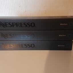 On sale the following -

Nespresso Capsules "Dharkan" 3 x 10 New Sealed Boxed Quick Ship