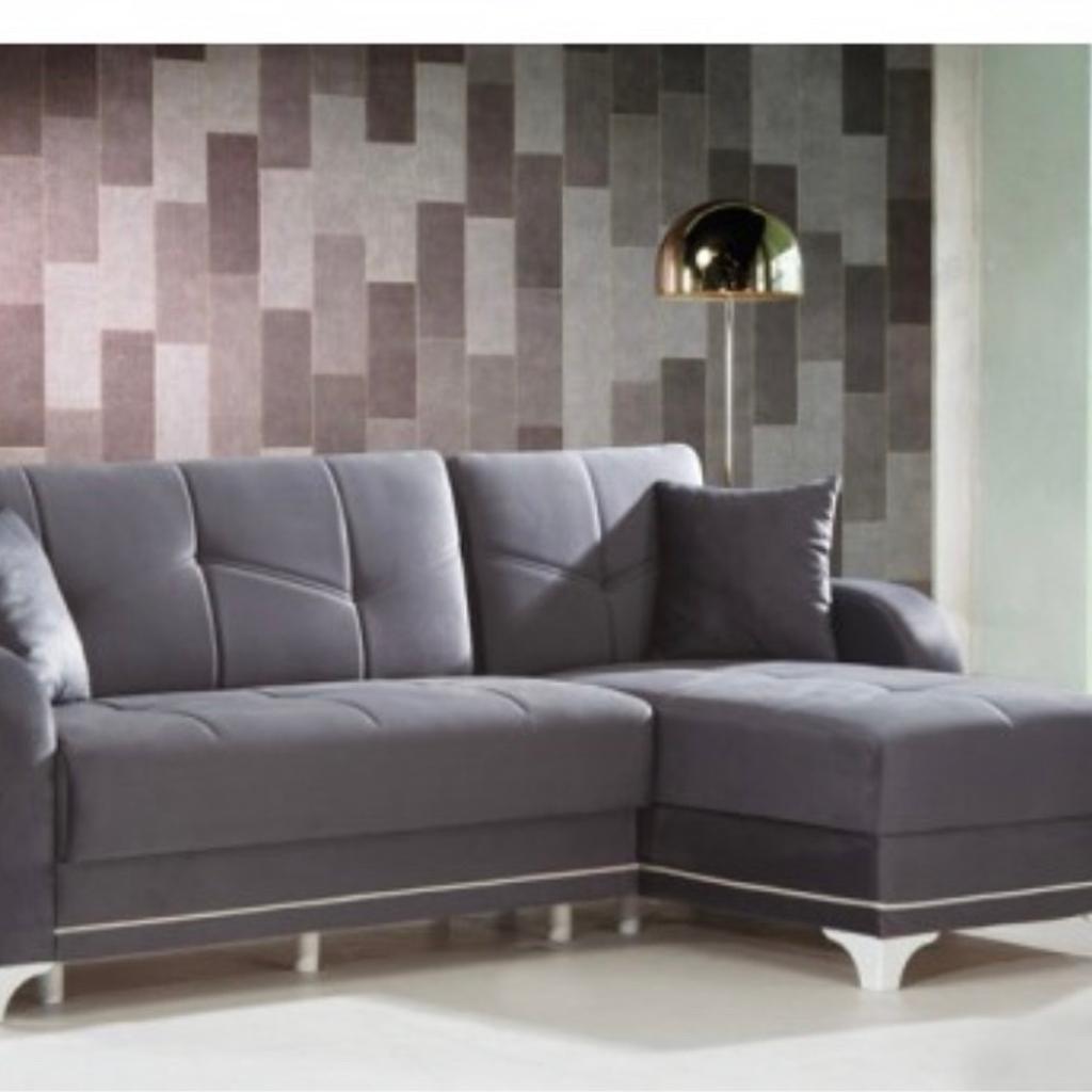 . The sofas boasts luxury in its name, with deep filled foam seating this corner sofa bed is sure to impress. The fantastic price and great quality is what makes this sofa so special.
Premium grey fabric with chrome feet.
The Miami Sofa Bed offers a double bed functionality along with a lift up storage compartment. Featuring chrome legs.
If you need any further information please do not hesitate to MESSAGE!!
Corner Dimensions:
Height – 90cm
Width – 250cm x 150cm
____
BRAND NEW # CASH ON DELIVERY