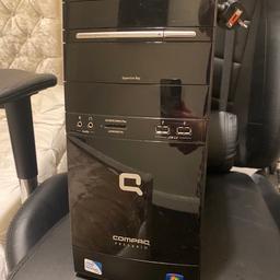 Here i have a Compaq Desktop/ PC
tower in Good Condition and Well Looked After!
is All Updated to Windows 10 And Runs Fast!

Specs:
Windows 10 Home
4GB RAM
Dual Core CPU
2.60 GHz
64 Bit Processor
60 Hz Refresh Rate
Desktop Resolution 1280 x 1024

6 - 2.0 USB Ports
1 - Ethernet Cable Port
1 - VGA Port

Wouldn’t Be Selling it But had an Upgrade brilliant PC all Round and never had any Problems Ideal for Office or doing work

£55 OVNO

Thanks