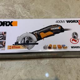 WORX SAW 400 W brand new boxed with 4 blades. 

OPEN TO OFFERS 
COLLECT OR GET DELIVERED TO YOUR DOOR