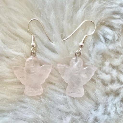 Buy & Sell Dorset Bournemouth, Christchurch and Poole - Photos for Angel Guardian Pink Rose Quartz Earrings New