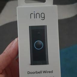 new in box. wired ring doorbell.