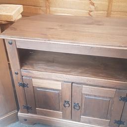 tv cabinet dark wood good condition