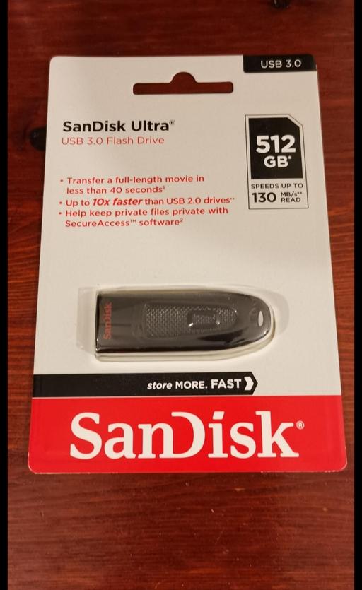 Buy & Sell Hertfordshire North Hertfordshire - Photos for SanDisk Ultra 512GB USB 3.0 NEW