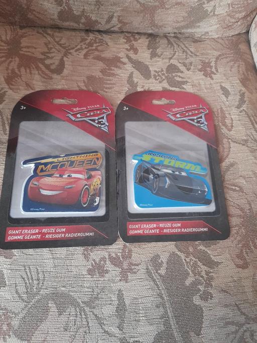 Buy & Sell Essex Colchester - Photos for Bn disney cars 2 giant eraser rubbers