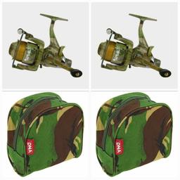 NGT Camo60 3BB 'Carp Runner' Reel With 12lb Line + Spare Spool