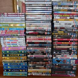 Over 
An assorment of unwanted DVDs that belonged to my son.
These are used but in good condition.
Varied genres including -
Children's
Comedy
Films
Suit car booster.
