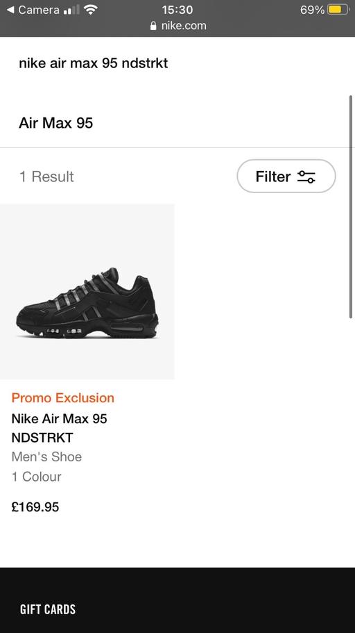 Buy & Sell Slough Chalvey - Slough - Photos for Nike Air Max 95 NDSTRKT