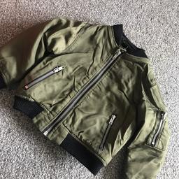 Khaki bomber jacket size 2-3