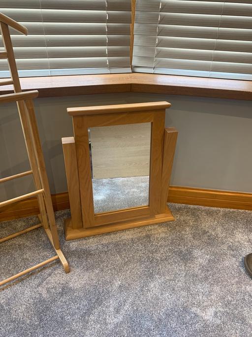 Buy & Sell Lancashire Blackpool - Photos for Solid oak Dressing Table Mirror