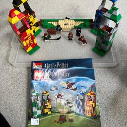 Harry potter quidditch lego set comes eith all parts and instruction books