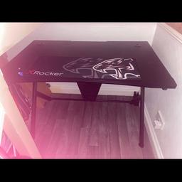X rocker gaming desk , like new. Only couple months old. No longer needed. Cost over £100. Collection only. Will be dismantled ready.