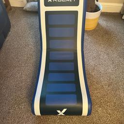 X Rocker gaming chair blue, folds up for easy storing.
In great condition apart from bit of paint and couple of scuffs on corners as seen in photos
From smoke and pet free home