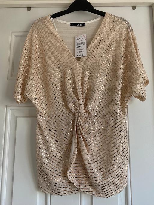 Buy & Sell Essex Braintree - Photos for Cream & Gold Sequin Top (UK8)