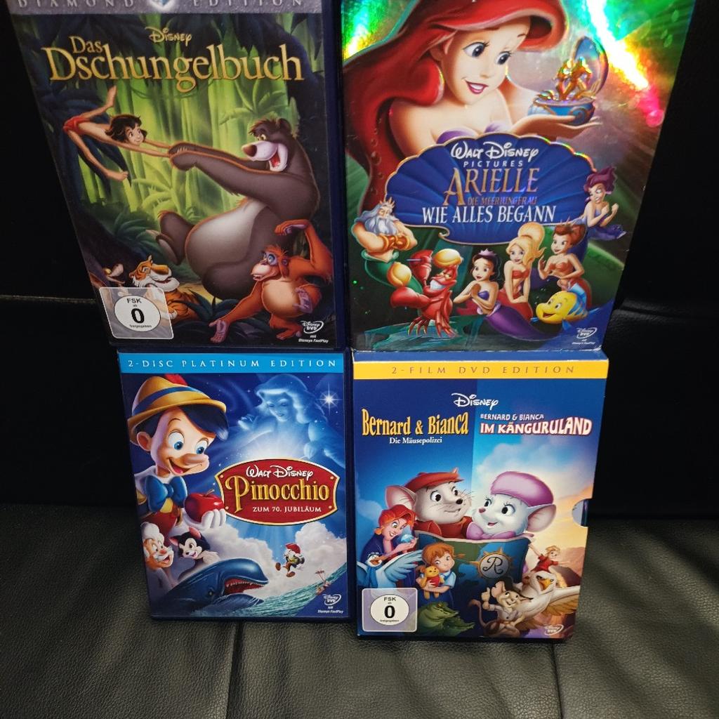 4 x Walt Disney DVDs - 5 Filme

Guter voll Funktionstüchtiger Zustand

Abholung oder Versand gegen Aufpreis

Privatverkauf keine Garantie oder Rücknahme