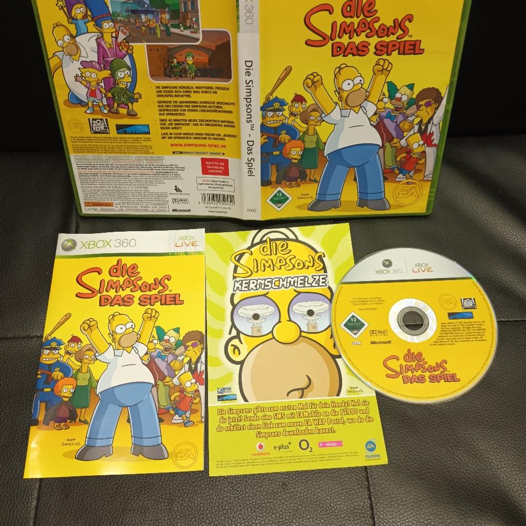 XBOX 360 Spiel - Die Simpsons - Das Spiel - mit Anleitung + Beilage

sehr guter voll Funktionstüchtiger Zustand

Abholung oder Versand gegen Aufpreis

Privatverkauf keine Garantie oder Rücknahme