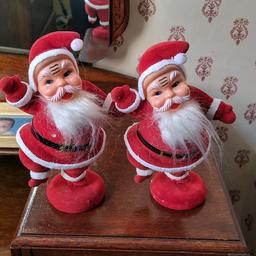 two lovely Santa's vintage style