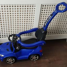 Kids Push Along Car Licensed Mercedes GL63 AMG Foot to Floor Ride On - Blue

• Item Weight: 3kg
• Product Size - 68cm*28cm*85cm•
• Licensed by Mercedes
• Push Along Foot to Floor Ride-On Car
• Steering Wheels Sounds
• Horn and Music plays with 4 x AA Batteries
• 4 in 1 Multi-Functions (Push Along + Swing Function)
• Handrail Armrest
• Vegan Leather Seats
• Suitable for Ages 1-3 yrs

Collection,London,SE1 3AT