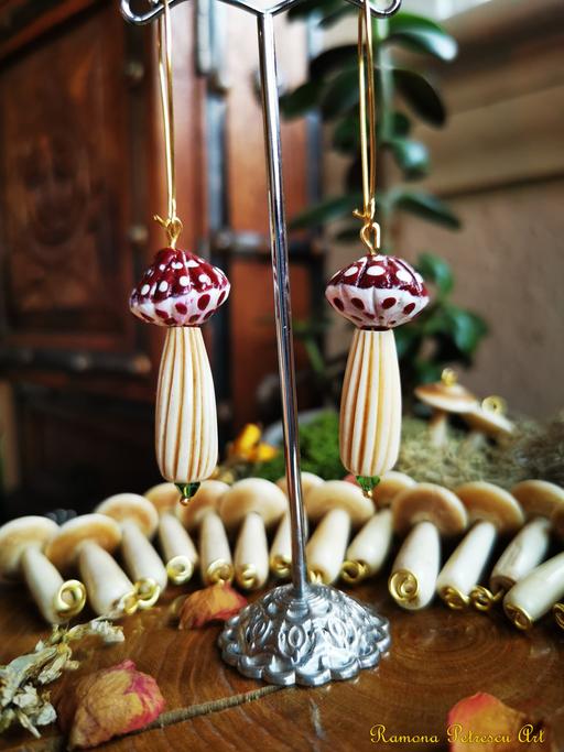 Buy & Sell West Midlands Birmingham - Photos for 🍄🌿✨ Amanita Muscaria Fungi Earrings