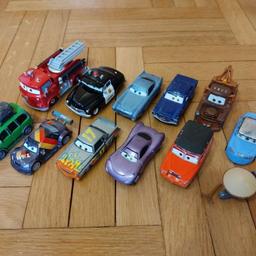 12 verschiedene Autos aus den Disney Cars Filmen
Alle Charaktere aus Metall, in unterschiedlichen Größen
Haustierfreier Nichtraucherhaushalt