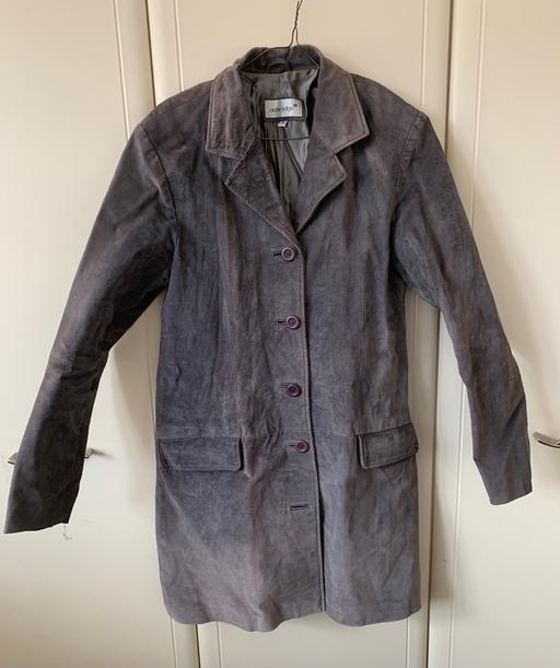 Buy & Sell West London Hounslow - Photos for #springclean vintage Suede grey coat s12