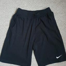 Black Nike shorts in jogger style material.

Size L, age 12-13 years.

Good used condition.

Postage possible for cost.

#springclean